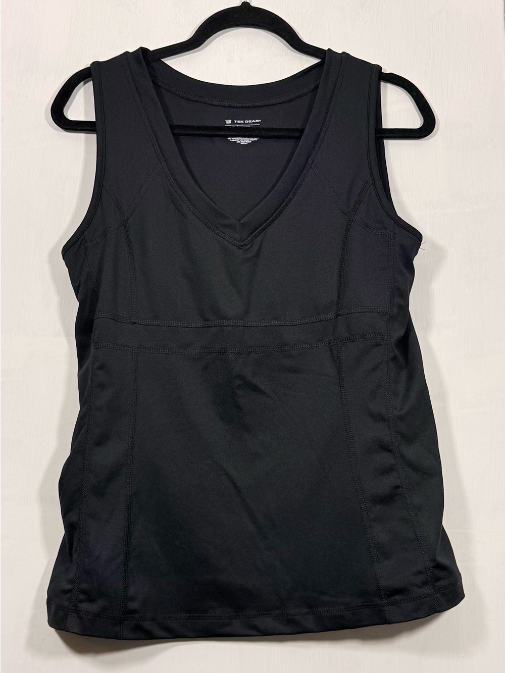 tek gear Black V-Neck Athletic Tank Top